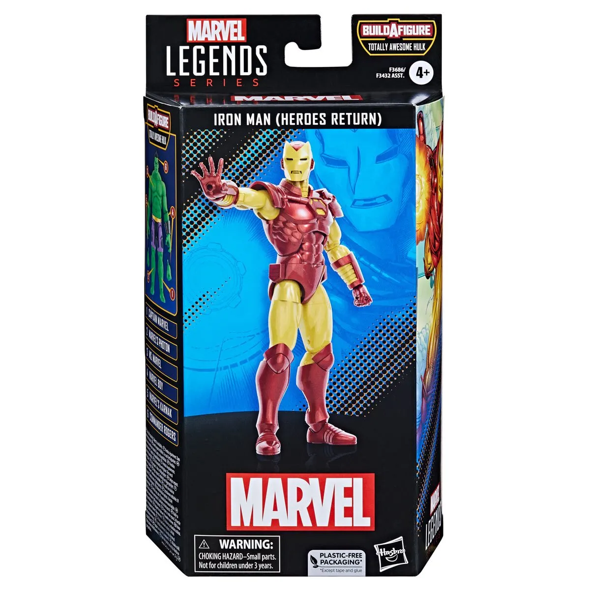 Marvel Legends The Marvels Iron Man (Heroes Return) Totally Awesome Hulk BAF Action Figure