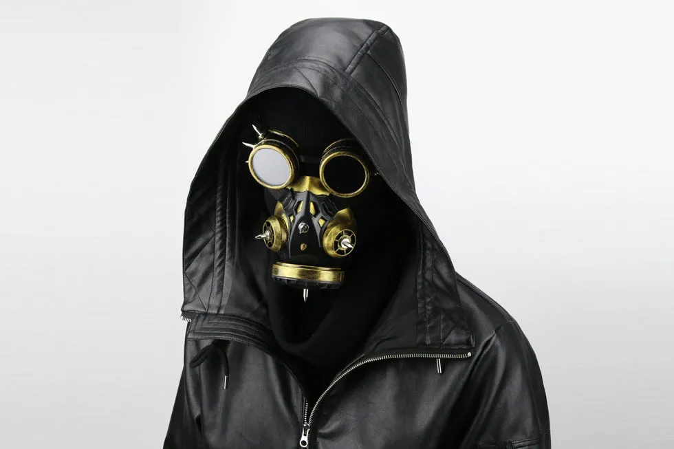 Master Steampunk Goggles Glasses Gas Mask Cosplay Props Halloween Mask