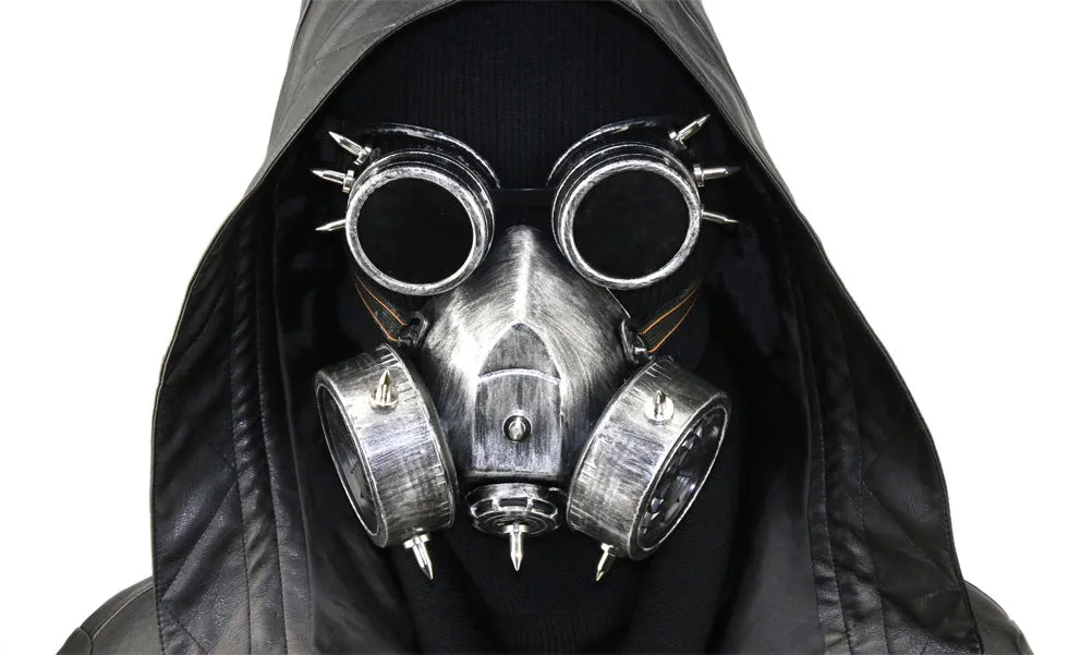 Master Steampunk Goggles Glasses Gas Mask Cosplay Props Halloween Mask