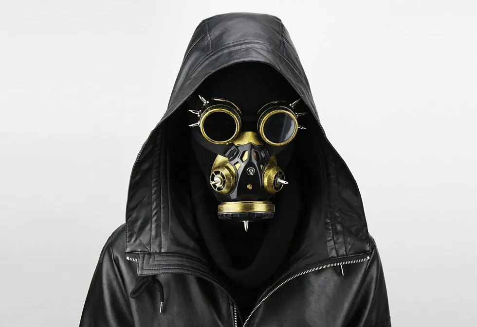 Master Steampunk Goggles Glasses Gas Mask Cosplay Props Halloween Mask