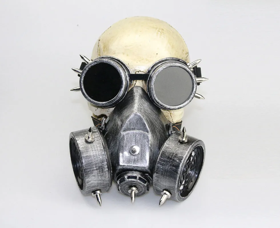 Master Steampunk Goggles Glasses Gas Mask Cosplay Props Halloween Mask