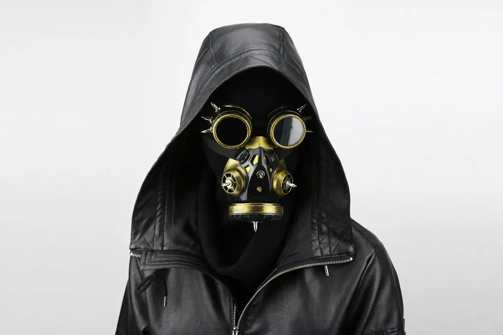 Master Steampunk Goggles Glasses Gas Mask Cosplay Props Halloween Mask