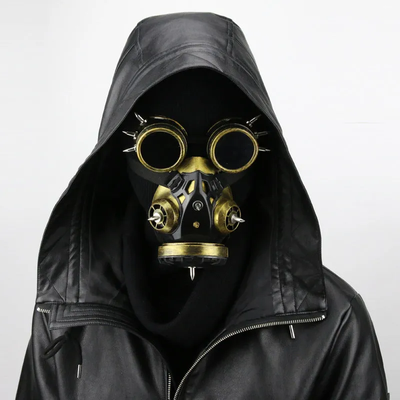 Master Steampunk Goggles Glasses Gas Mask Cosplay Props Halloween Mask