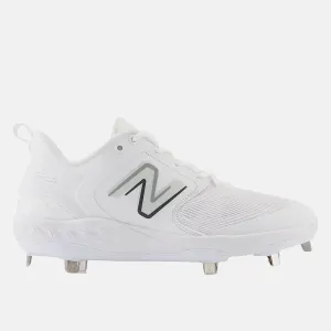 Men's Fresh Foam X 3000 V6 Metal Baseball Cleat, White/White