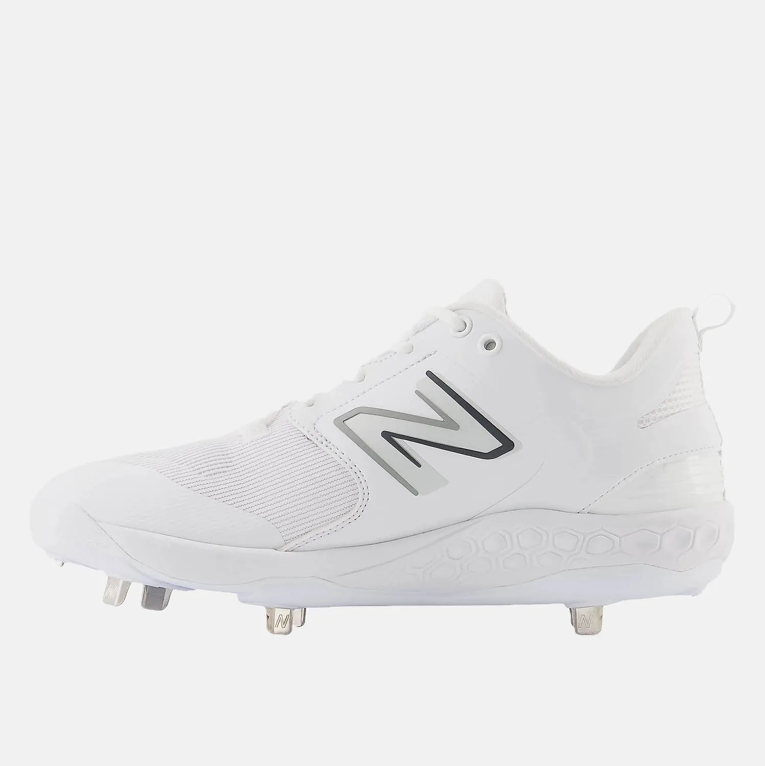 Men's Fresh Foam X 3000 V6 Metal Baseball Cleat, White/White