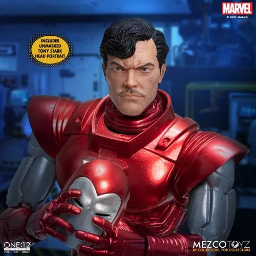 Mezco Toyz Iron Man Silver Centurion Edition One:12 Collective Action Figure