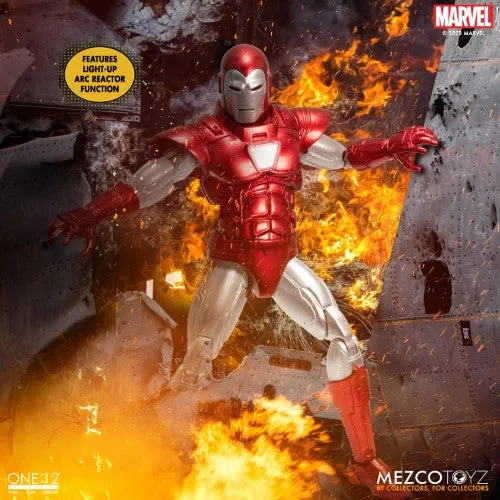 Mezco Toyz Iron Man Silver Centurion Edition One:12 Collective Action Figure