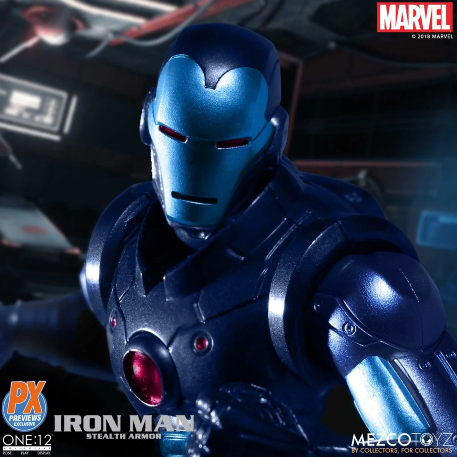 Mezco Toyz ONE:12 Collective: The Invincible Iron Man: Stealth Armor PX Exclusive Action Figure