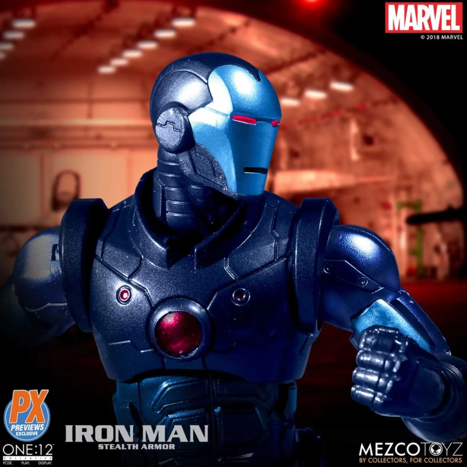 Mezco Toyz ONE:12 Collective: The Invincible Iron Man: Stealth Armor PX Exclusive Action Figure