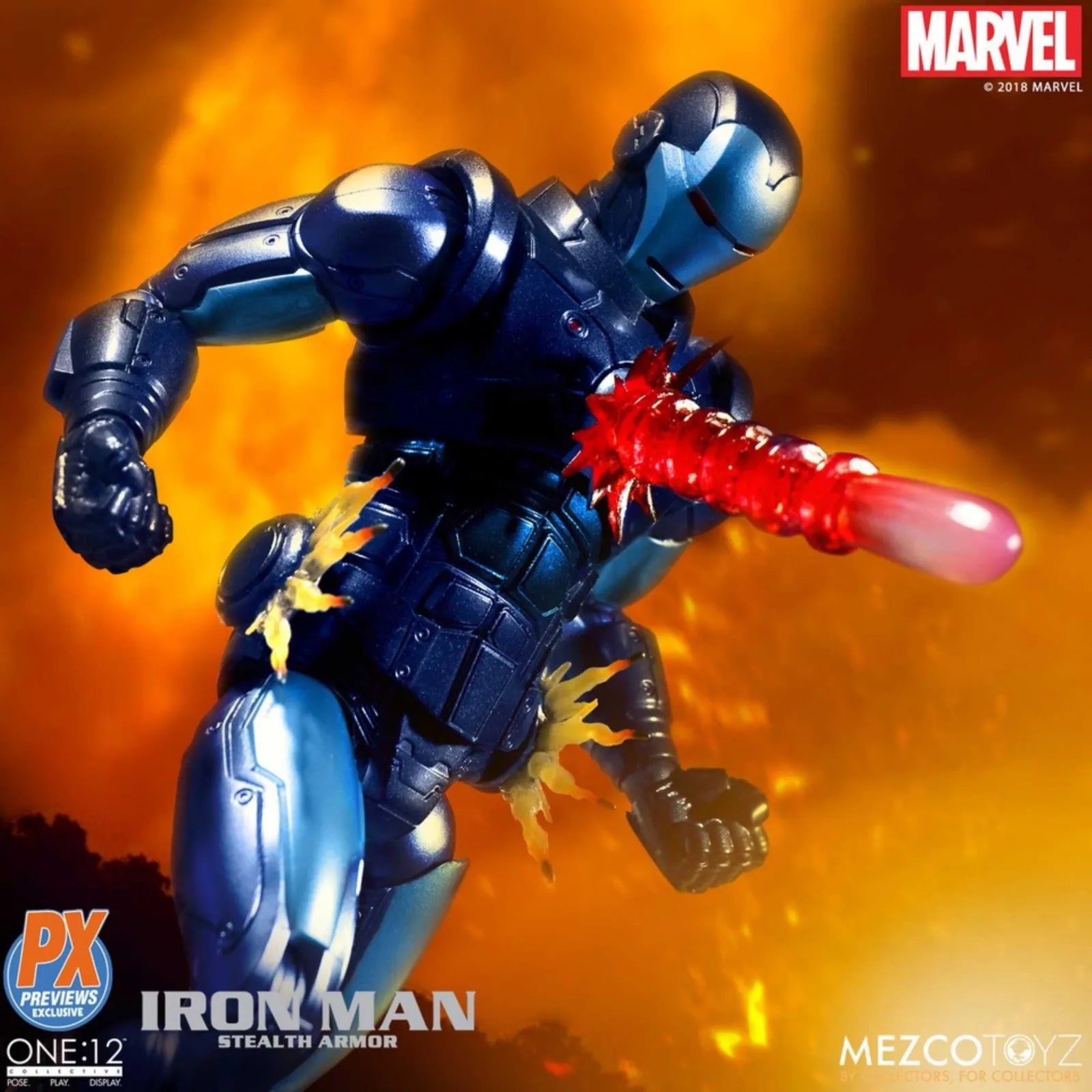 Mezco Toyz ONE:12 Collective: The Invincible Iron Man: Stealth Armor PX Exclusive Action Figure