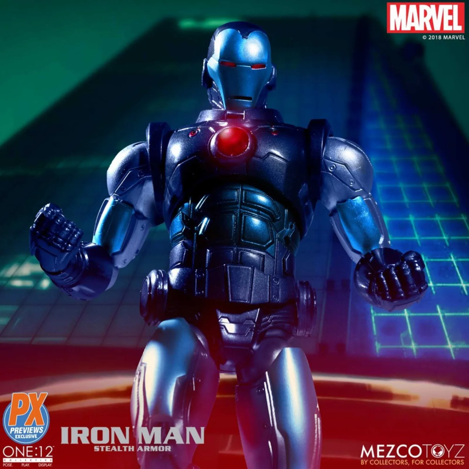 Mezco Toyz ONE:12 Collective: The Invincible Iron Man: Stealth Armor PX Exclusive Action Figure