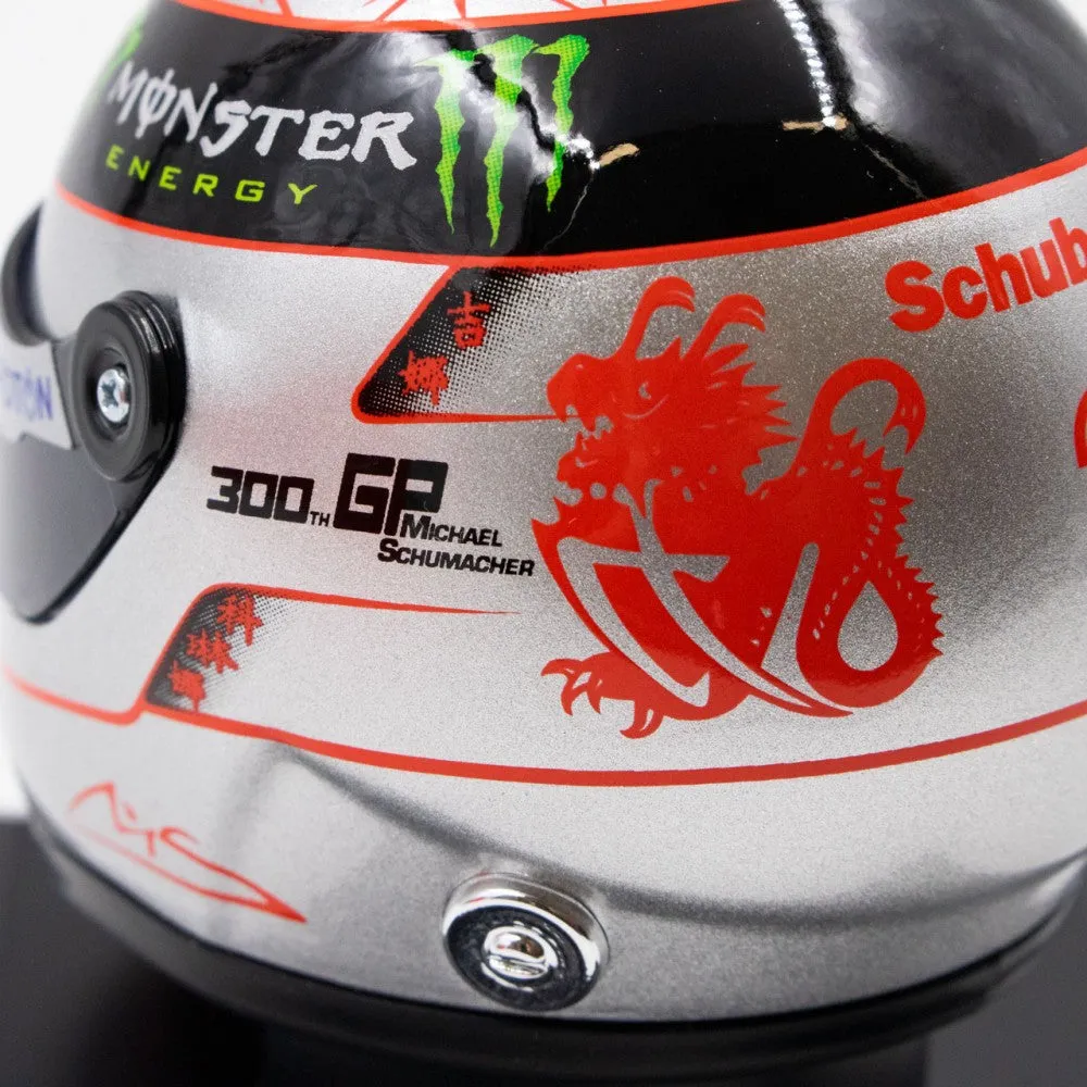 Michael Schumacher Platinum Helmet Spa 300th GP 2012 1:4