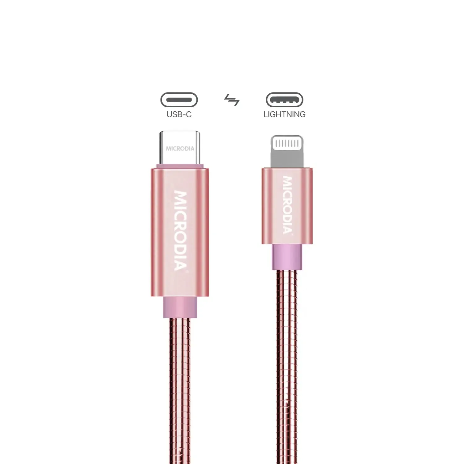 MICRODIA ExeCable™ Steel PD60W USB-C to Lightning Charge & Sync Cable