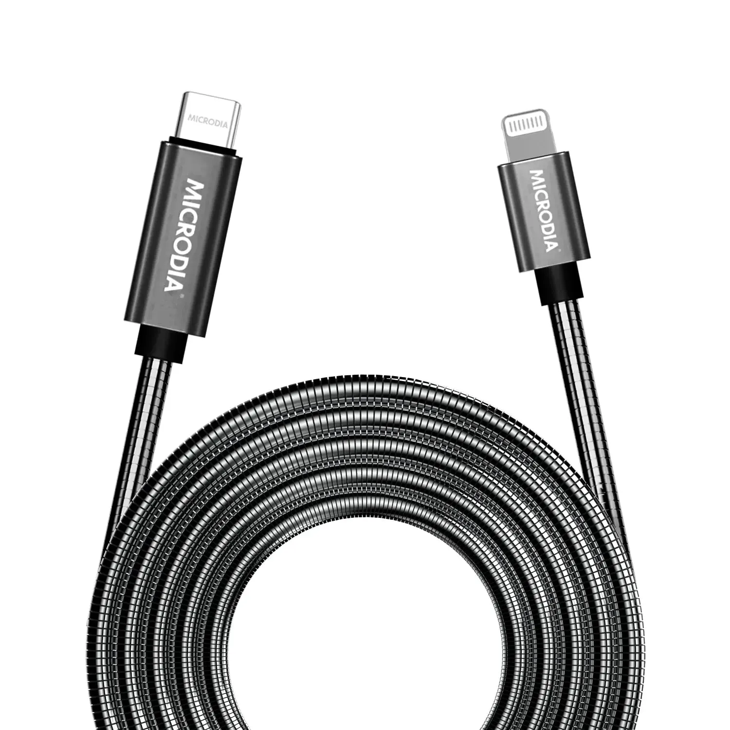 MICRODIA ExeCable™ Steel PD60W USB-C to Lightning Charge & Sync Cable