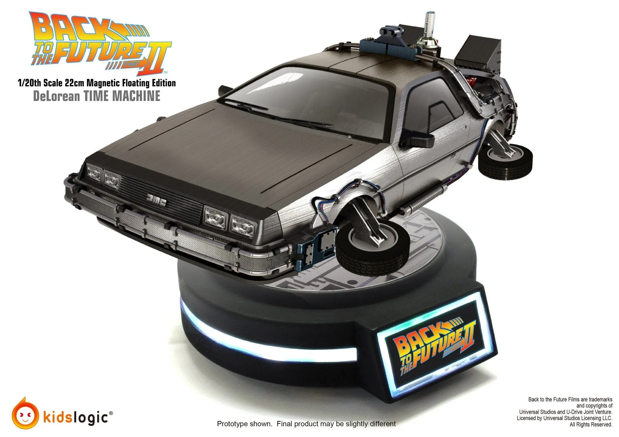 ML02, 1/20 DeLorean Time Machine, Magnetic Levitating Version, Back To The Future Part II