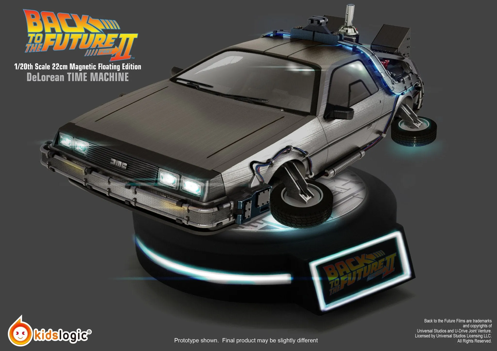 ML02, 1/20 DeLorean Time Machine, Magnetic Levitating Version, Back To The Future Part II