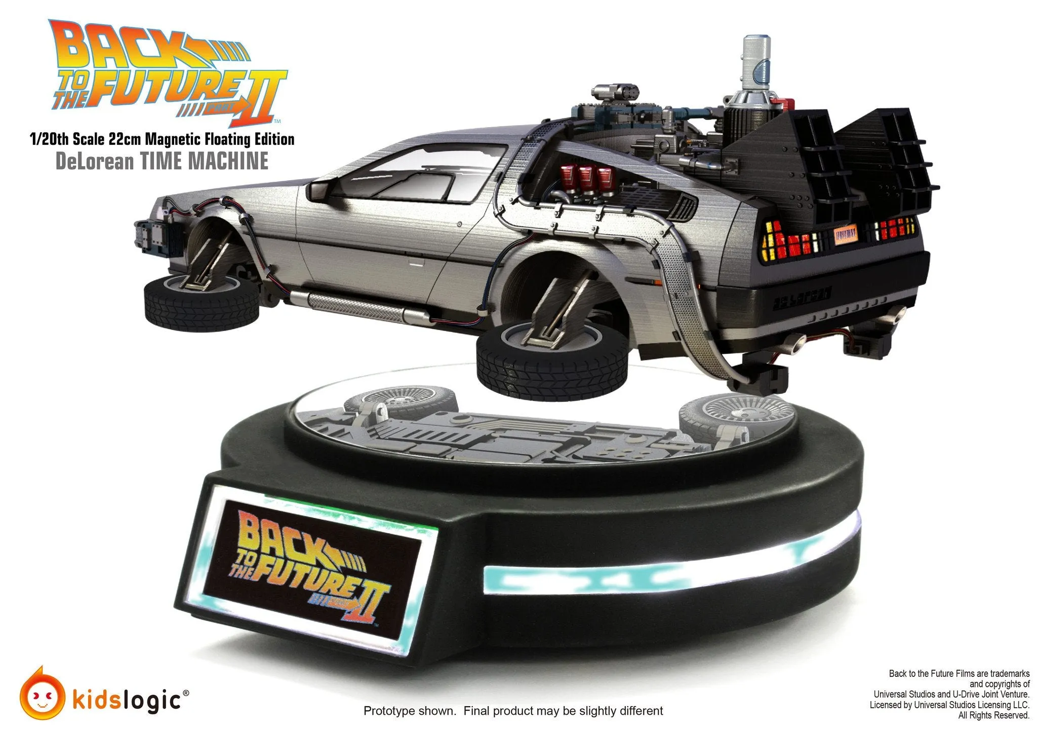 ML02, 1/20 DeLorean Time Machine, Magnetic Levitating Version, Back To The Future Part II