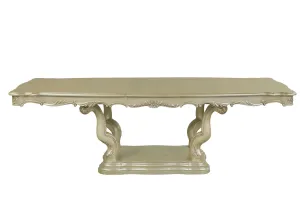 Monique - Dining Table Top & Base - Pearl Silver