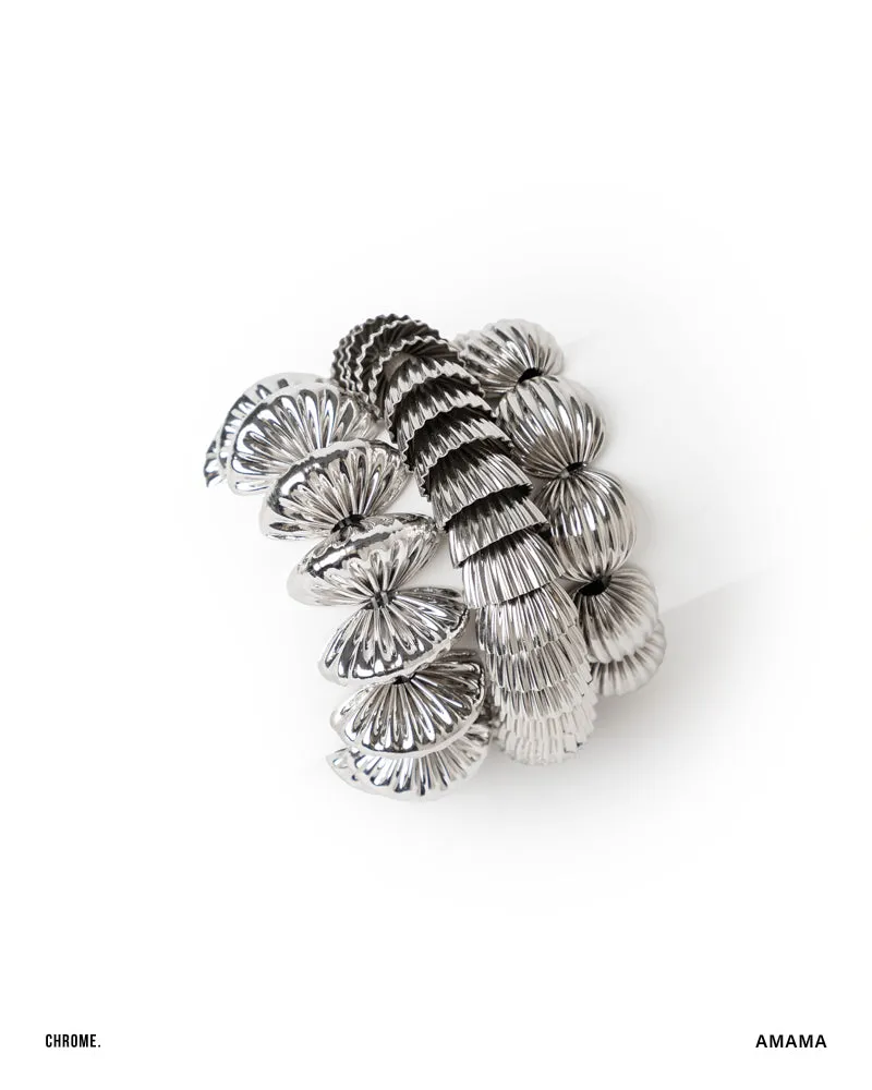 PANGOLIN STACKABLE BRACELETS IN CHROME (Set of 3)