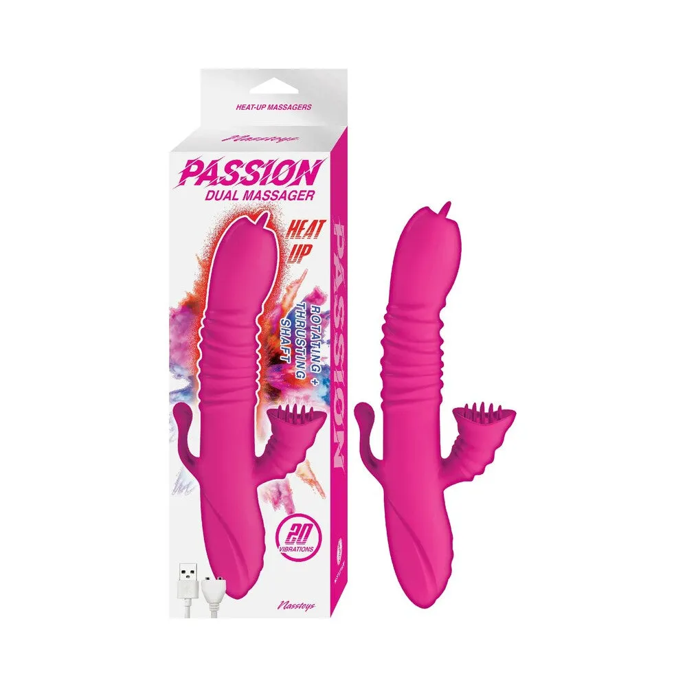 Passion Dual Massager Heat Up Dual Stimulator Pink