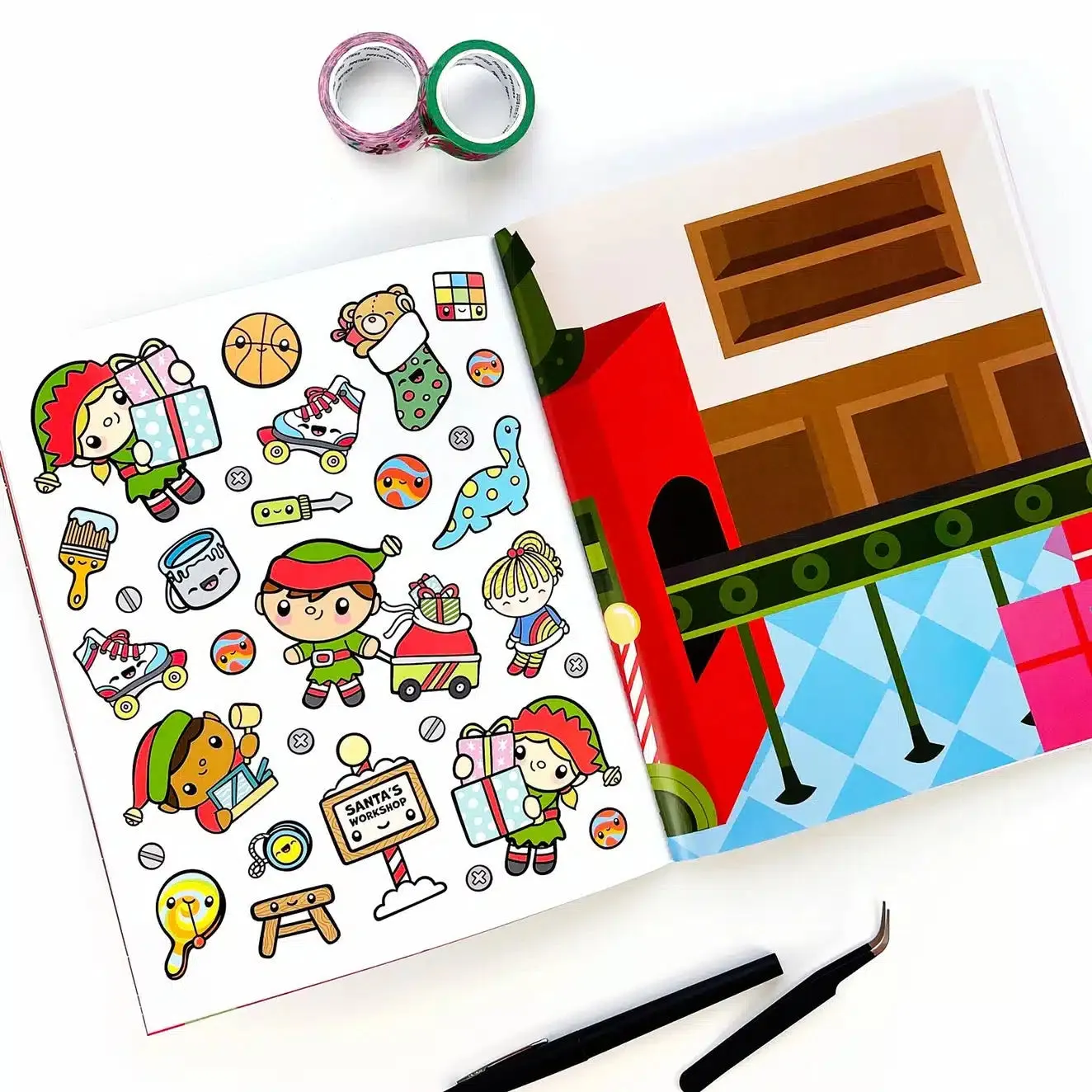 Pipsticks - Draw-Along Christmas Sticker Book