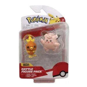 Pokémon 2-3" Battle Figure Pack: Torchic & Clefairy