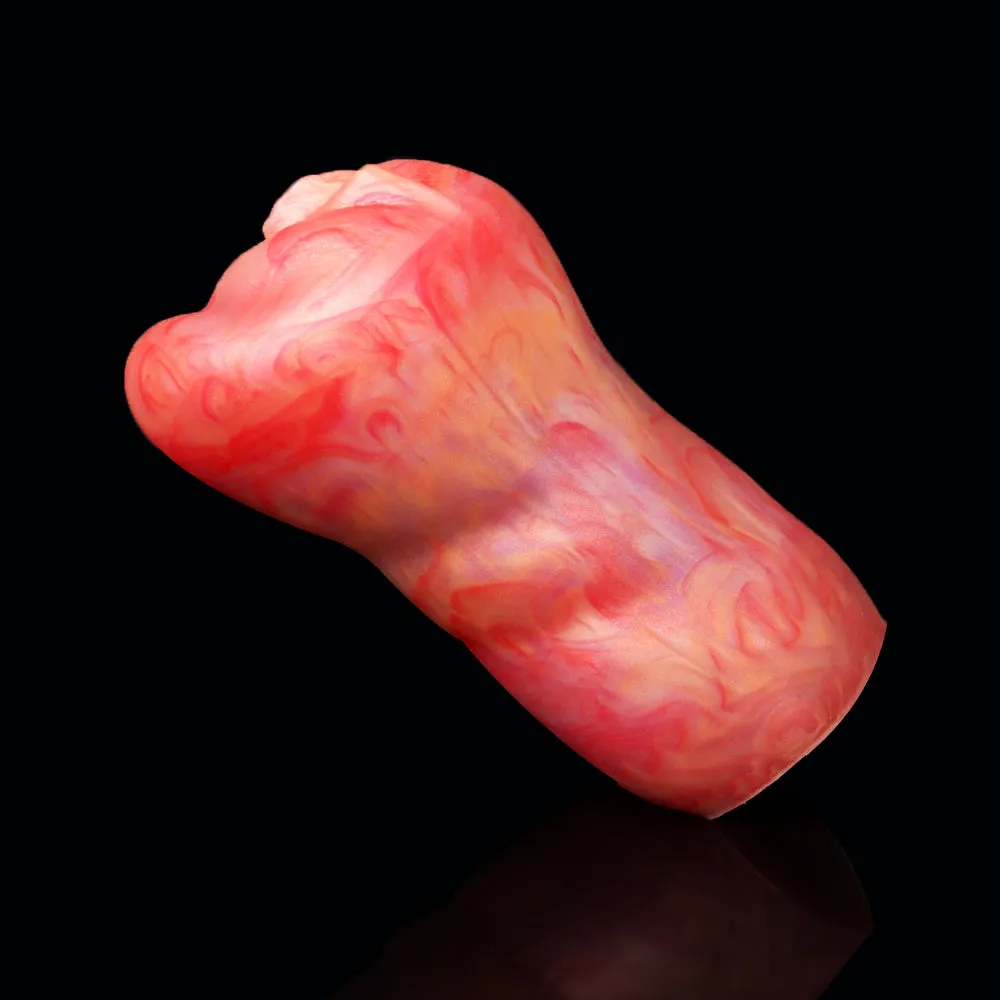 Premium Silicone Pocket Pussy Male Masturbator - Blood-toned Soft Vaginas Sex Toy for Men