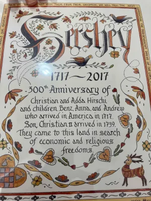 Print: Hershey 300th Fraktur