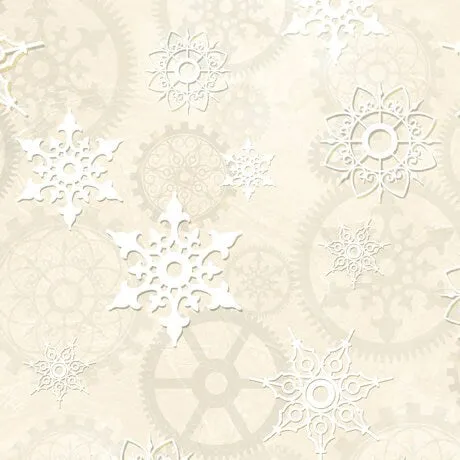 QT Fabrics-28905-E Steampunk Christmas-Gears