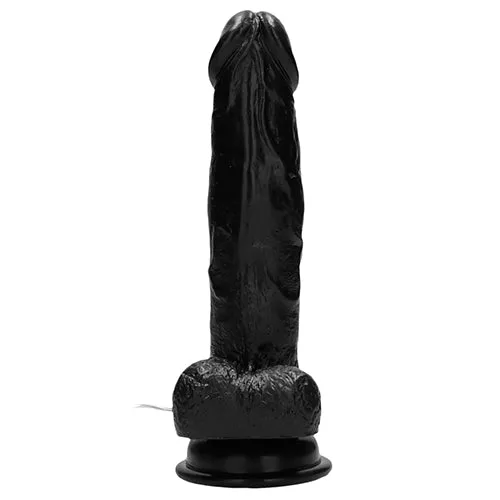 Real Rock 8" vibrating dildo with balls and remote