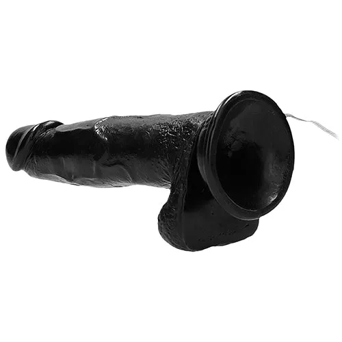 Real Rock 8" vibrating dildo with balls and remote