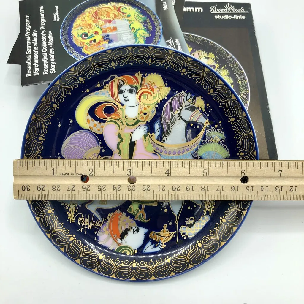 Rosenthal Studio-Line Bjorn Winblad Aladin & The Magic Lamp” Collector Plate /b