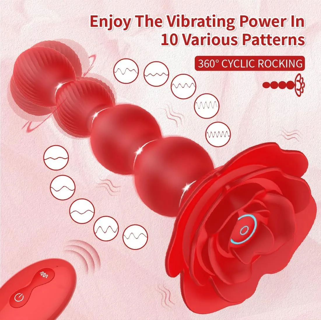 Rotating & Vibrating Anal Beads