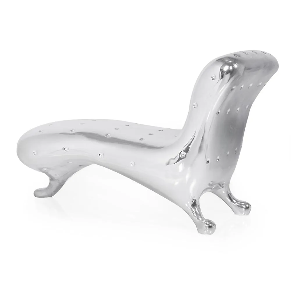 Silver Futuristic Chaise