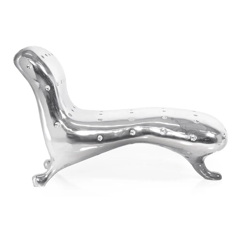 Silver Futuristic Chaise