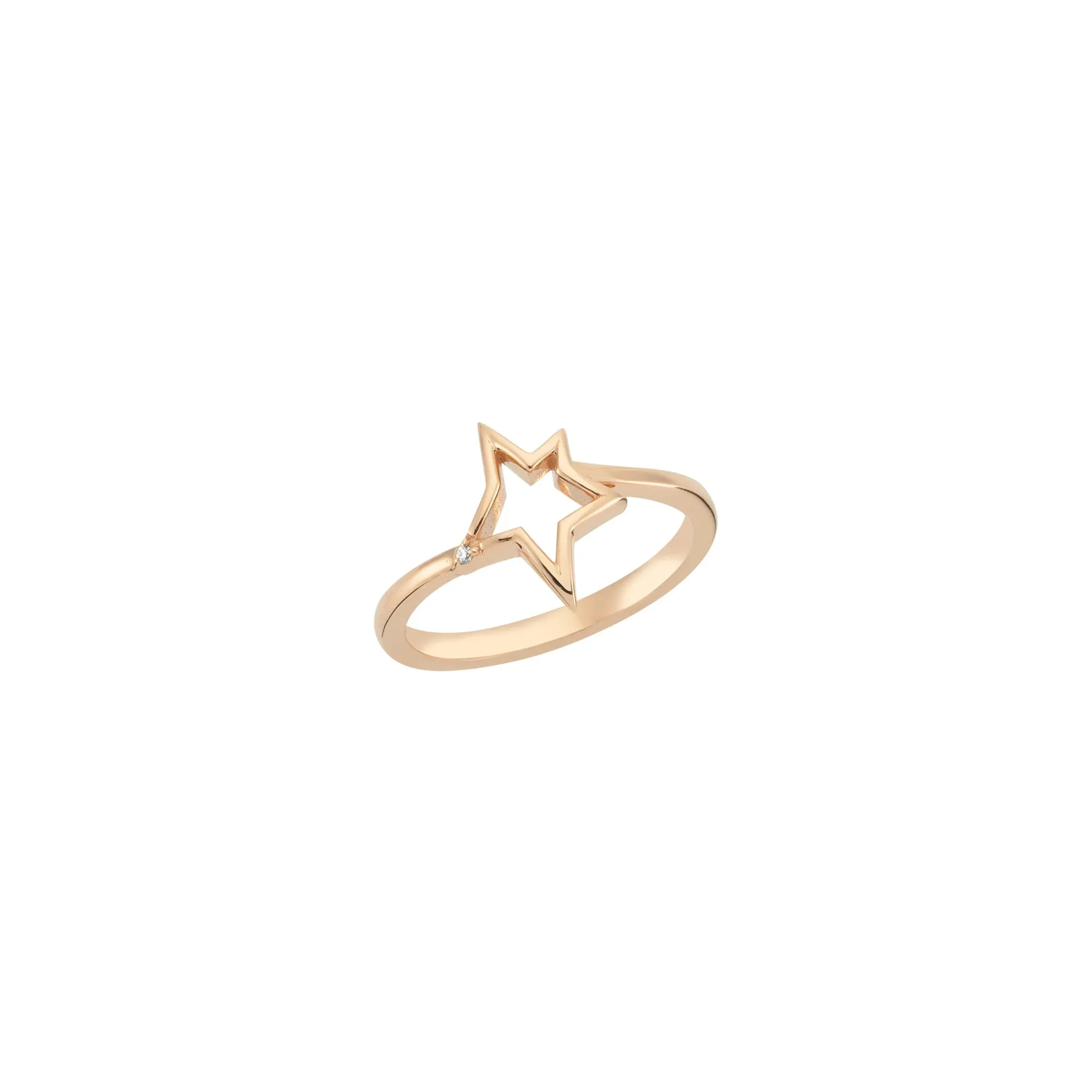 SIRIUS GOLD DIAMOND PINKY RING