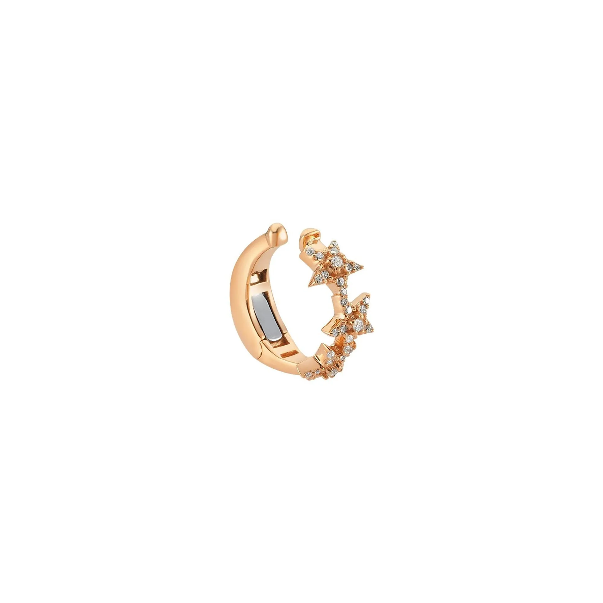 SIRIUS STAR GOLD DIAMOND EAR CUFF