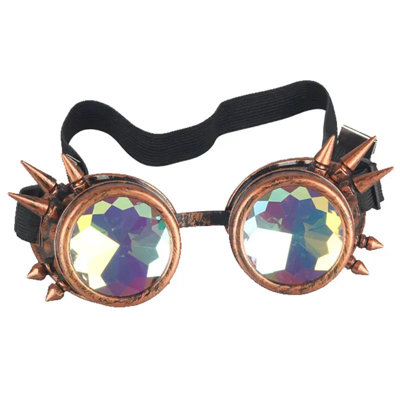 Spike Kaleidoscope Rainbow Goggles