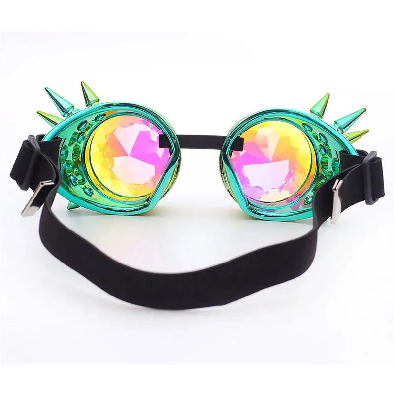 Spike Kaleidoscope Rainbow Goggles