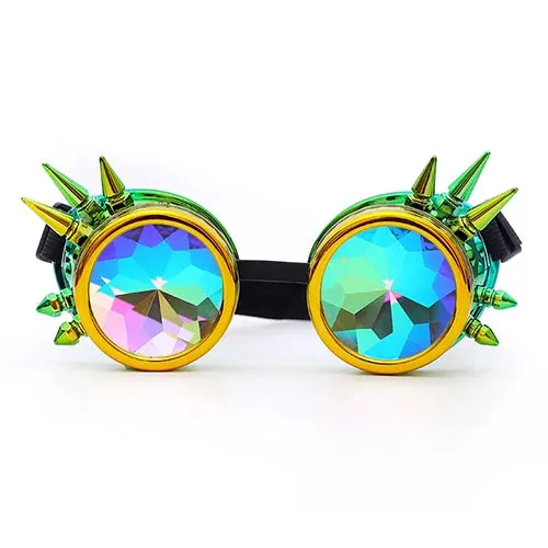 Spike Kaleidoscope Rainbow Goggles