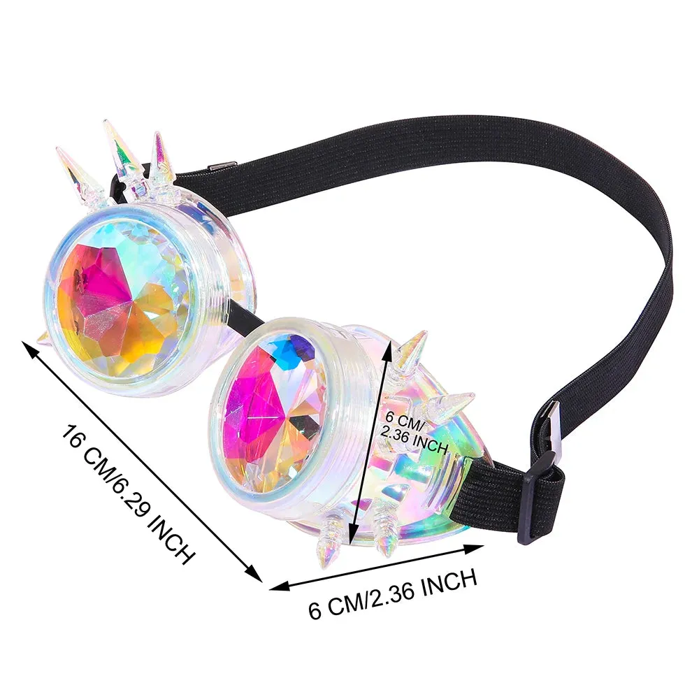 Spike Kaleidoscope Rainbow Goggles