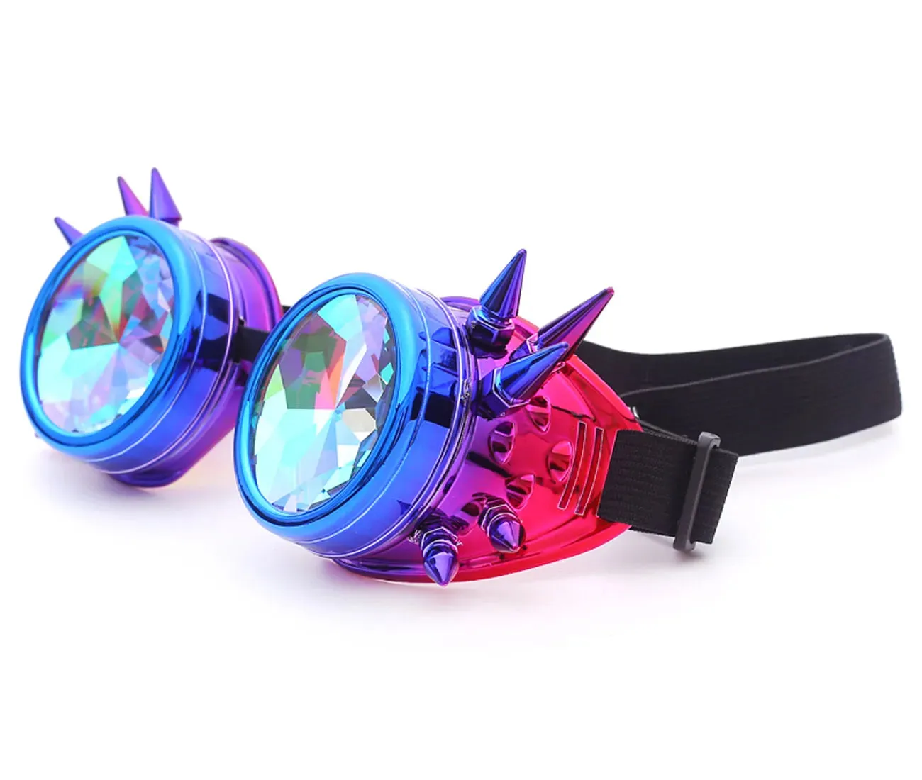 Spike Kaleidoscope Rainbow Goggles