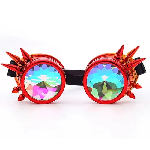 Spike Kaleidoscope Rainbow Goggles