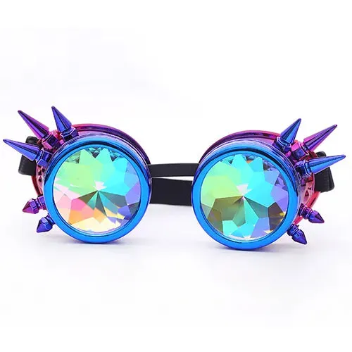 Spike Kaleidoscope Rainbow Goggles