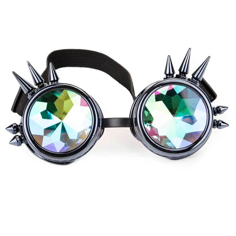 Spike Kaleidoscope Rainbow Goggles