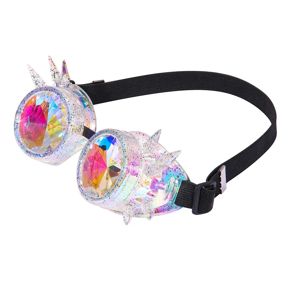 Spike Kaleidoscope Rainbow Goggles