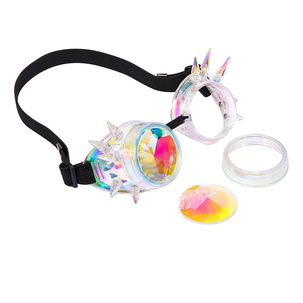 Spike Kaleidoscope Rainbow Goggles