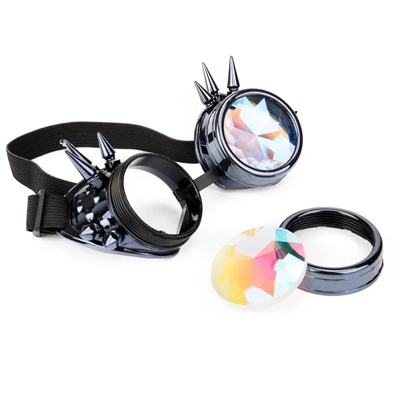 Spike Kaleidoscope Rainbow Goggles