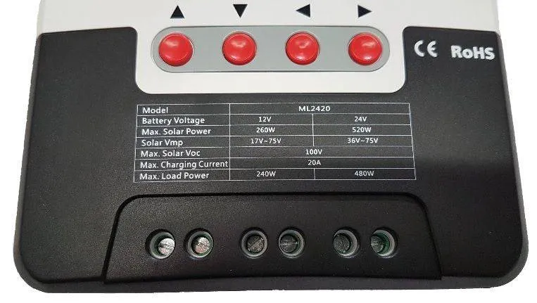 SRNE 20A MPPT Charge Controller