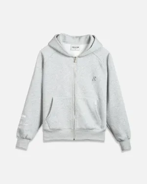 SSS REALISM RADIANT ZIP HOODIE GREY MARLE